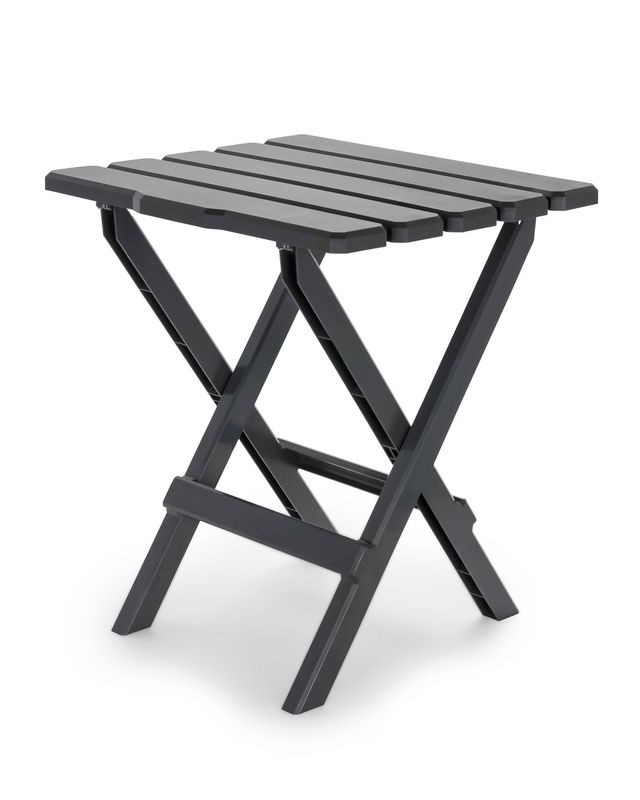 Adirondack Style Quick-Folding Plastic Table - Large - Charcoal  (51885)