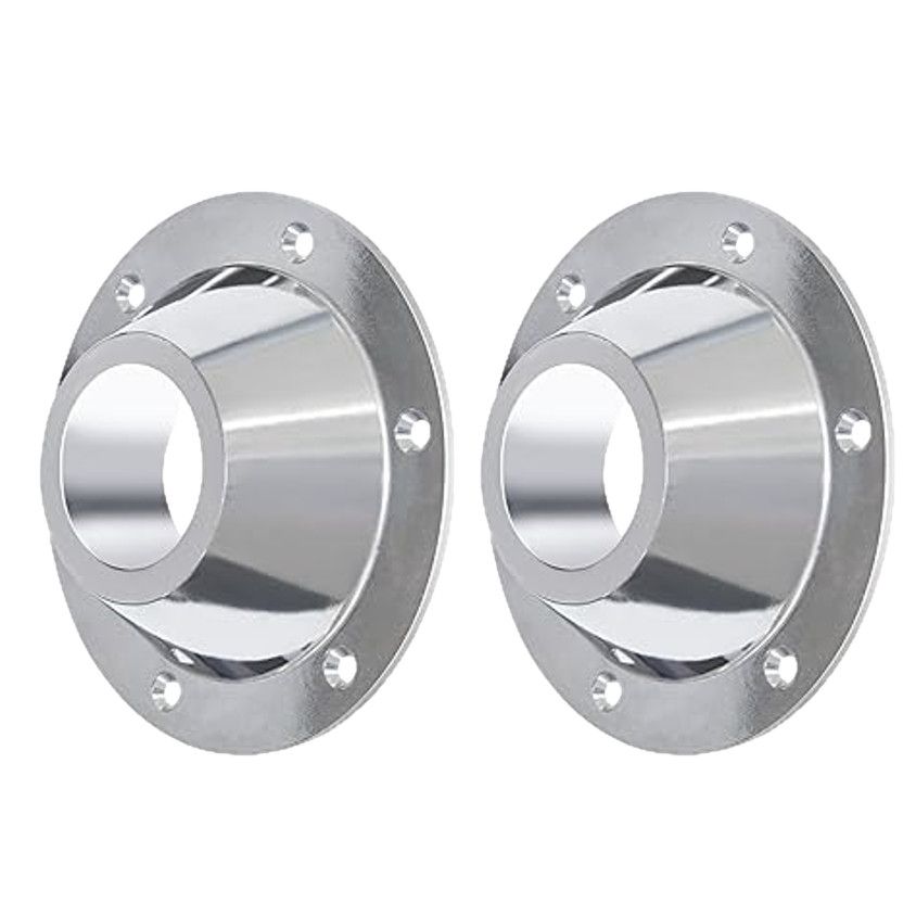2-Pack Standard Aluminum RV Table Base Mount Silver