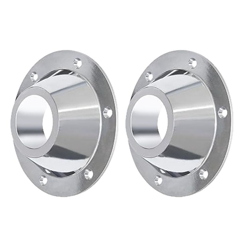 2-Pack Standard Aluminum RV Table Base Mount Silver