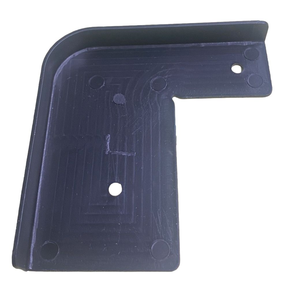 Corner Top Plate Left Black (MD605L-BLK)