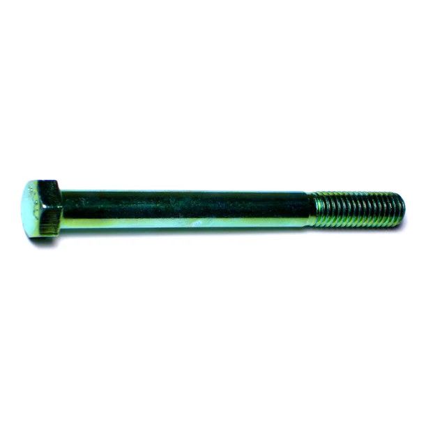 7/16&quot;-14 x 4-1/2&quot;L Green Rinsed Zinc Coarse Thread Hex Cap Screws (1 lb Bag) (05891)