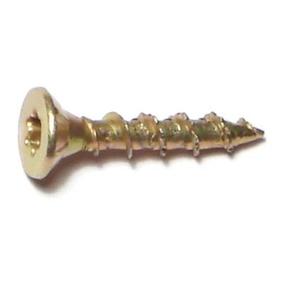 #6 x 3/4&quot; Zinc Plated Steel Star Drive Interior Nibs Bugle Head Wood Screws (24095)