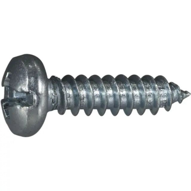Midwest Fastener #10 x 3/4&quot; Zinc Plated Combo Pan Head Sheet Metal Screws (21283)