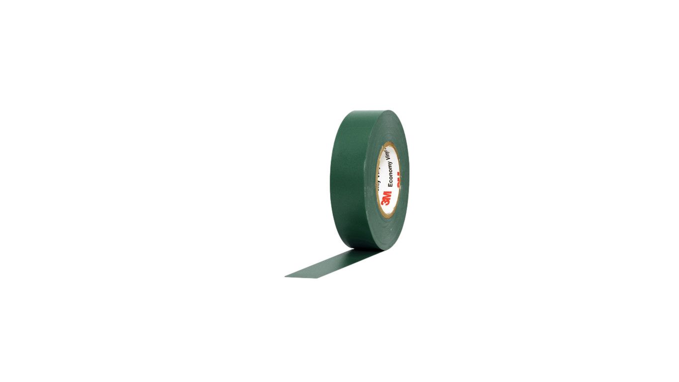 3/4&quot; x 60&#39; 1400 3M Green Vinyl Electrical Tape (C165-75GN)