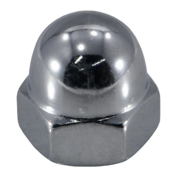 10mm1.5 Chrome Plated Class 8 Steel Coarse Thread Acorn Cap Nut (87126)