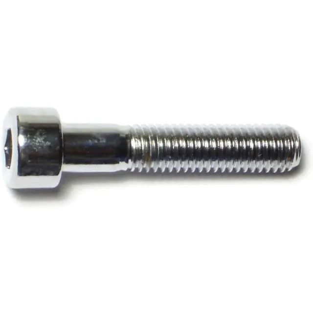 8mm1.25 x 40mm Chrome Plated Class 12.9 Knurled Head Hex Socket Cap