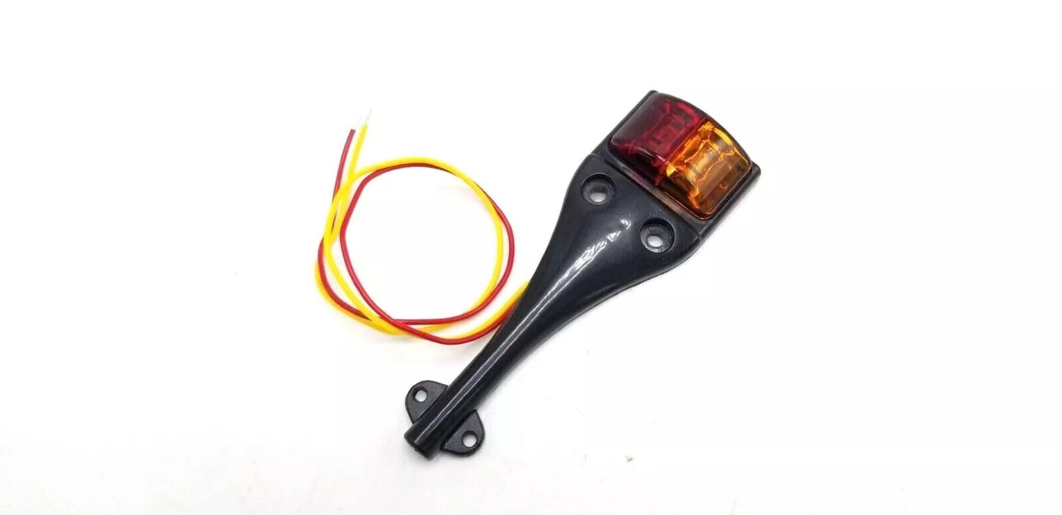 LED Trailer Fender Clearance Light - Amber/Red Lens - Driver Side (52444)