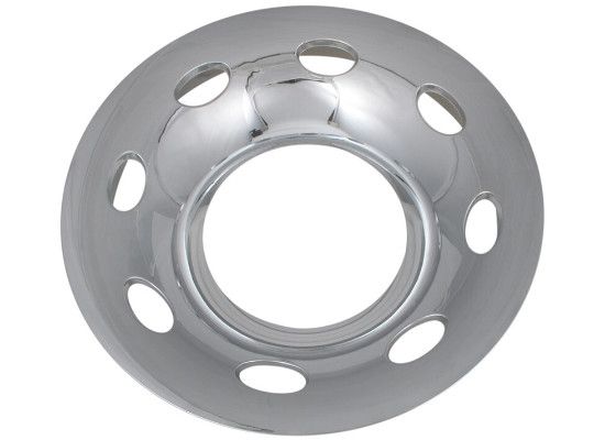 Phoenix USA QuickTrim Ring Cover for 15&quot; Trailer Wheels - 6 on 5-1/2 - Chrome ABS