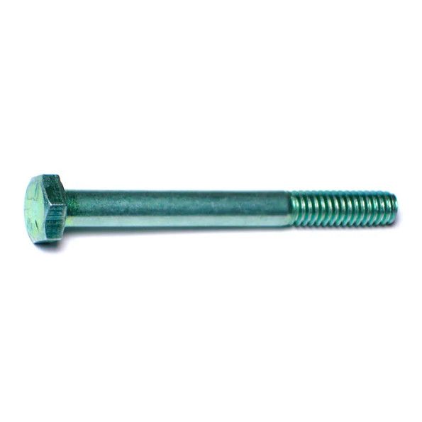1/4&quot;-20 x 2-1/2&quot; Green Rinsed Zinc Grade 5 Hex Cap Screws (1 lb Bag) (05840)