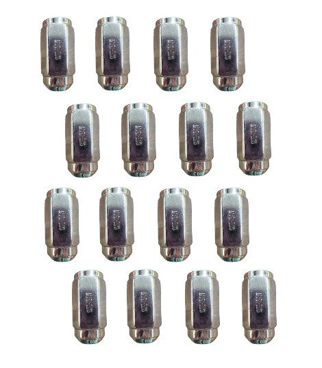 (16 Pack) 9/16&quot; Chrome Lug Nut 2&quot; Long Kit (09907)