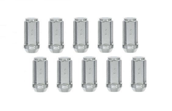 (10 Pack) 1/2&quot; Chrome Lug Nut 1.99&quot; Long Kit