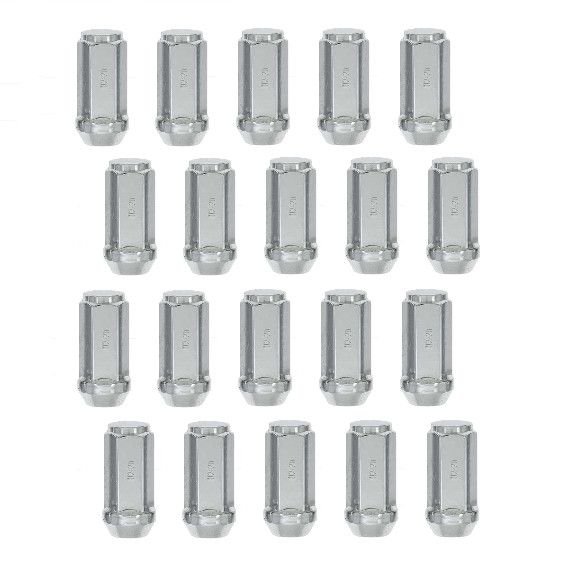 (20 Pack) 1/2&quot; Chrome Lug Nut 1.99&quot; Long Kit