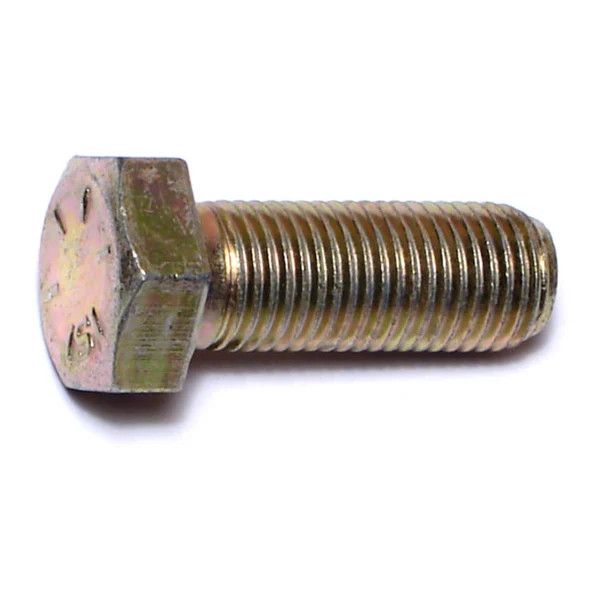3/8&quot;-24 x 1&quot; Zinc Plated Grade 8 Steel Fine Thread Hex Cap Screw (81982)