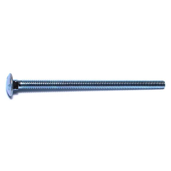 1/4&quot;-20 x 4-1/2&quot; Zinc Plated Grade 2 / A307 Steel Carriage Bolts (5 Pack) (04588)