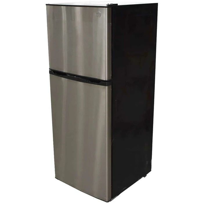 GE 9.8 Cubic Foot 12V Power Top-Freezer Refrigerator Stainless Steel  (GPV10FSNBSB)