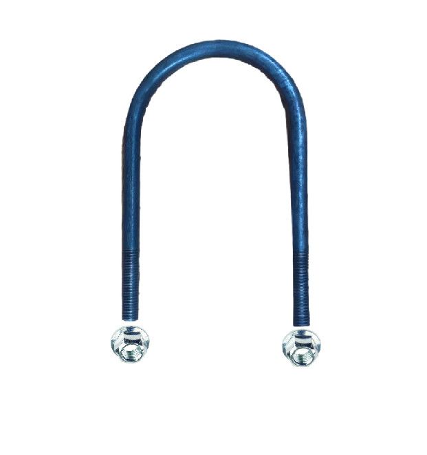 10000# U-Bolt 5.06&quot;W x 9.00&quot;L x 5/8&quot; Diameter w/ 2.00&quot;L Course Thread &amp; 5/8&quot;-11 Locking Nuts (UBR-500900-63C) Kit