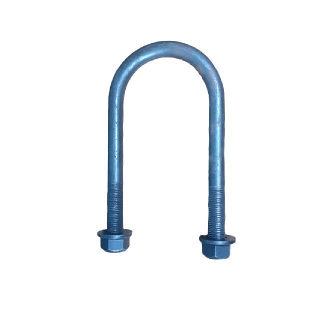 3500# U-Bolt 2.44&quot;W x 5.50&quot;L x 1/2&quot; Diameter w/ 2.00&quot;L Fine Thread &amp; 1/2&quot;-20 Nuts (UBR-238550-50F) Kit