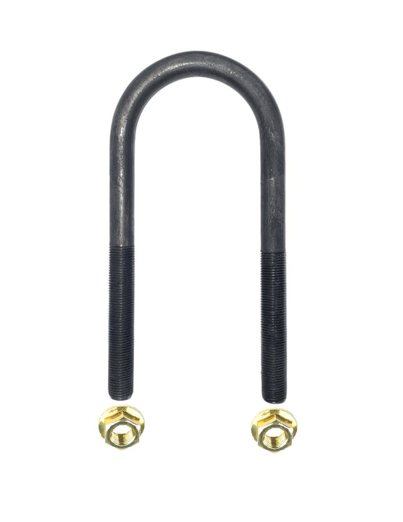 3500# U-Bolt 2.44&quot;W x 6.25&quot;L x 1/2&quot; Diameter w/ 3.00&quot;L Fine Thread &amp; 1/2&quot;-20 Nuts (UBR-238625-50F) Kit