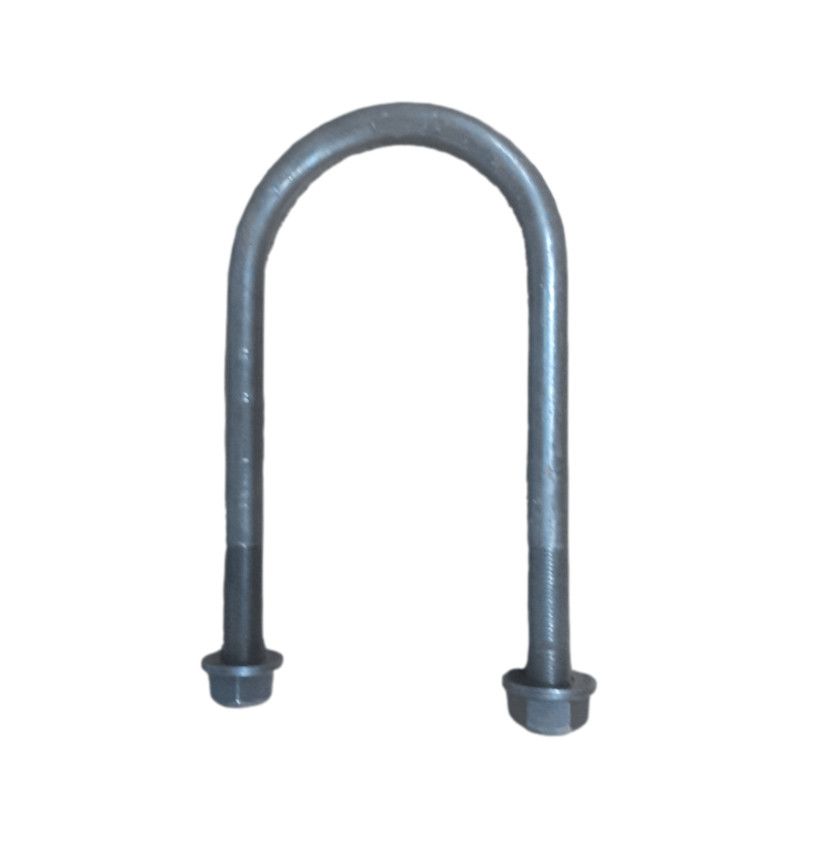 4000#-7000# U-Bolt 3.09&quot;W x 6.50&quot;L x 1/2&quot; Diameter w/ 2.00&quot;L Fine Thread &amp; 1/2&quot;-20 Nuts (UBR-300650-50F) Kit