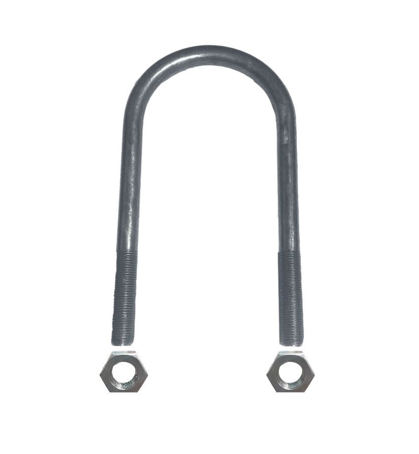 8000# U-Bolt 3.56&quot;W x 8.00&quot;L x 9/16&quot; Diameter w/ 2.00&quot;L Fine Thread &amp; 9/16&quot;-18 Nuts (UBR-350800-56F) Kit