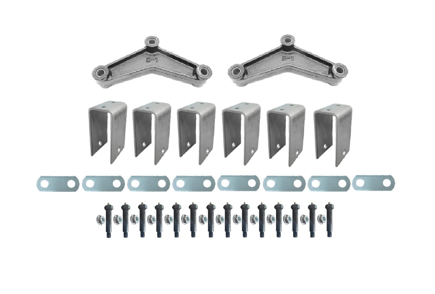 5200-7000# Tandem Axle Hanger Kit with High Rise Hangers &amp; Greaseable Bolts