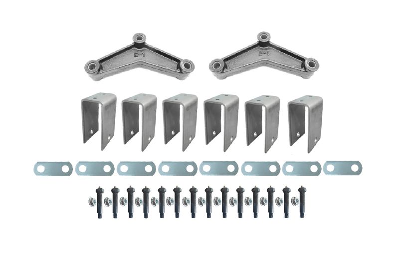 5200-7000# Tandem Axle Hanger Kit with High Rise Hangers &amp; Greaseable Bolts