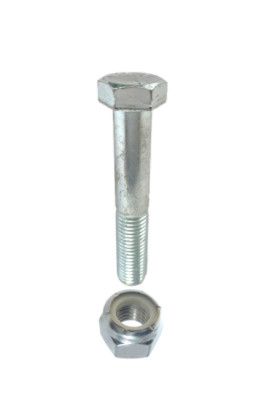 10000 # Slipper Shackle Bolt - 10 x 4.5&quot; L , Hex Head Grade 5 Zinc (184137) w/Nut (Kit)