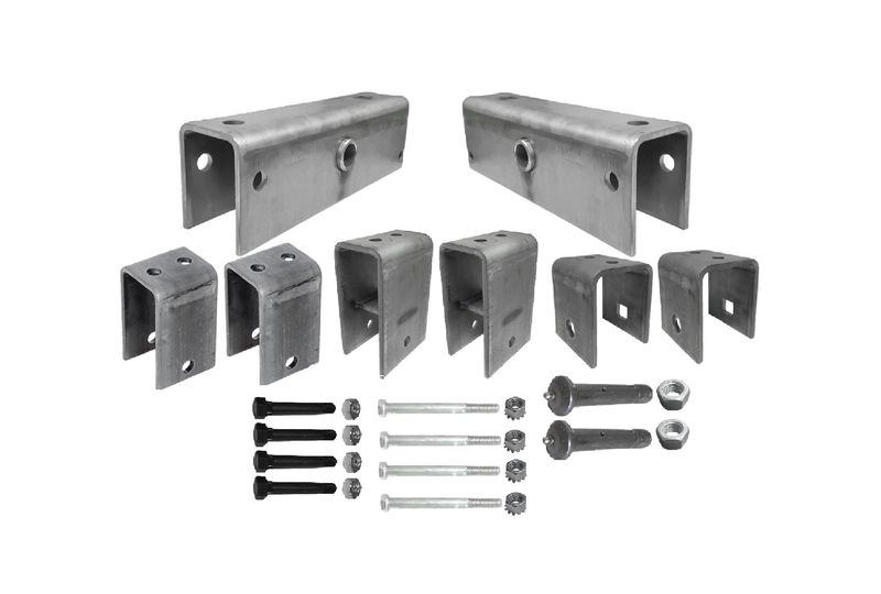 5200 - 7000# Tandem Slipper Hanger Kit with 11&quot; Equalizers w/4 Keeper Bolts &amp; 4 3.75 9/16 Axle Bolts