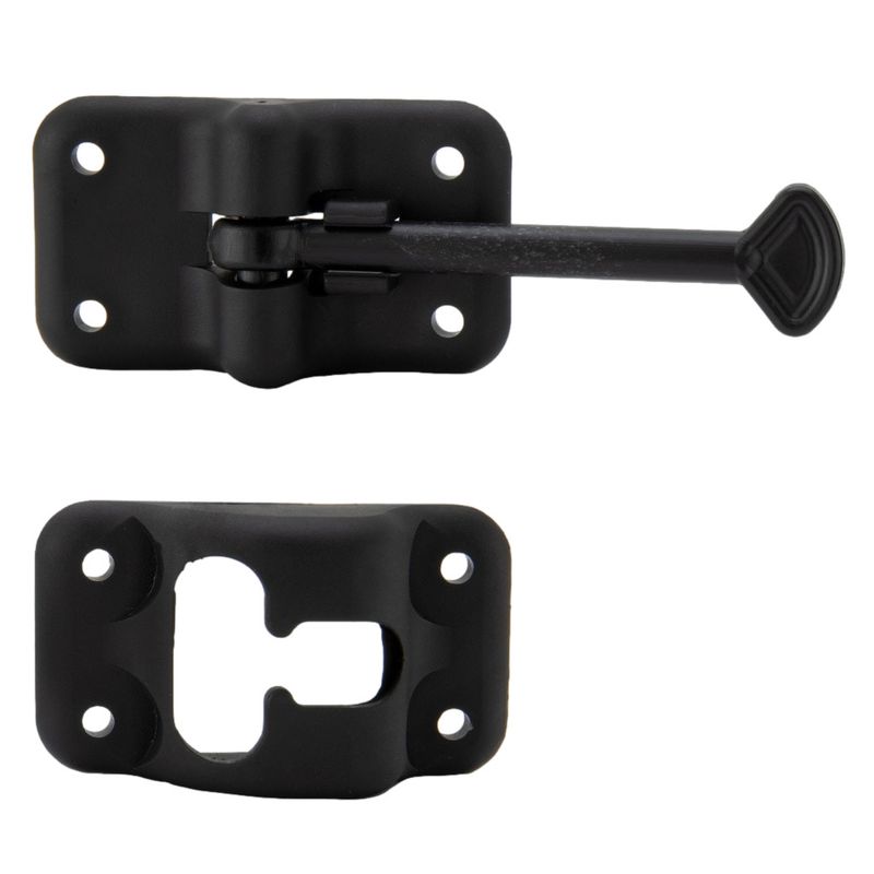 4&quot; Black Door Catch (MD470BK)