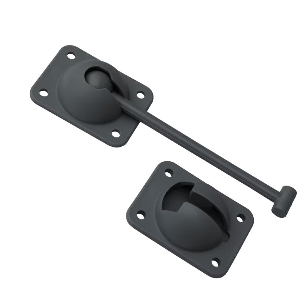 6&quot; Black Door Catch (MD460BK)