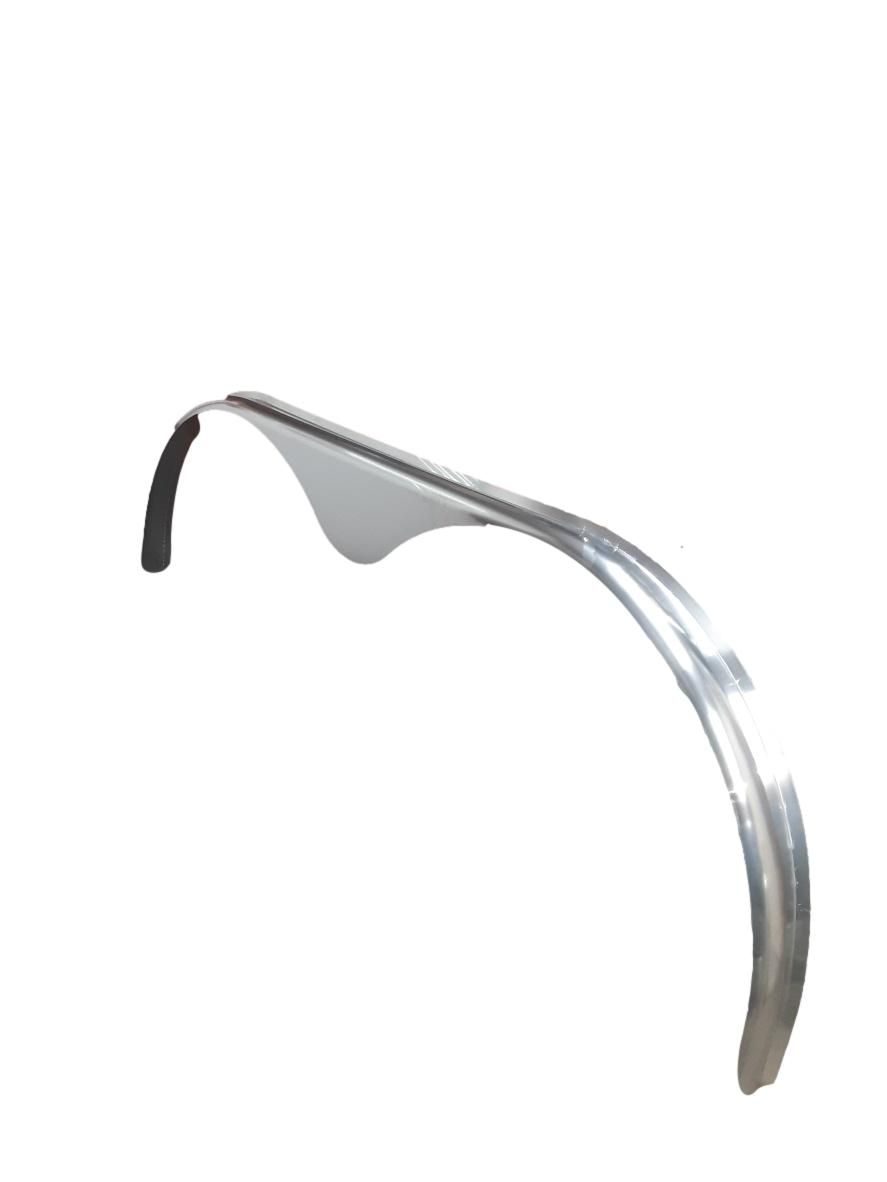 Smooth Aluminum Tandem Fender Flare 72&quot;L x 2 3/4&quot;W x 20&quot;H .080