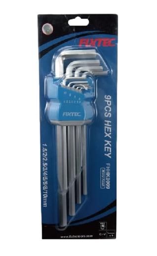 Hex Key Extra Long Arm 9 Pc  (FHHK0009)