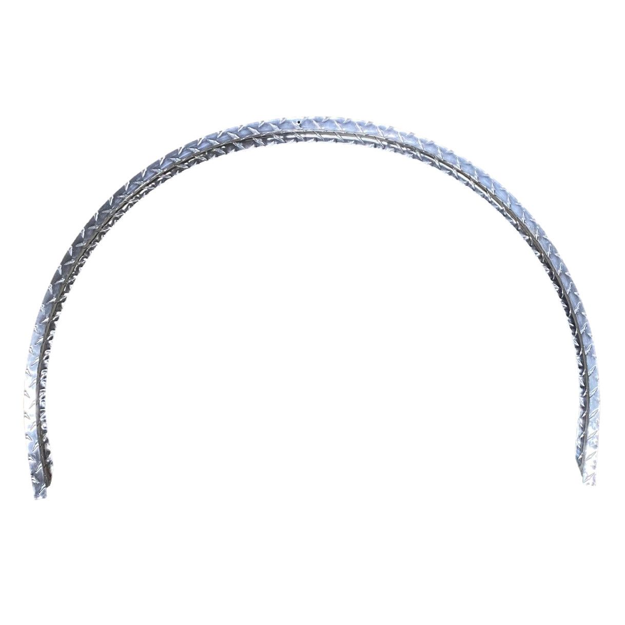Diamond Plate Aluminum | Single Fender Flare | 36&quot;L x 1&quot;W x 26&quot; H | .056&quot; Thick