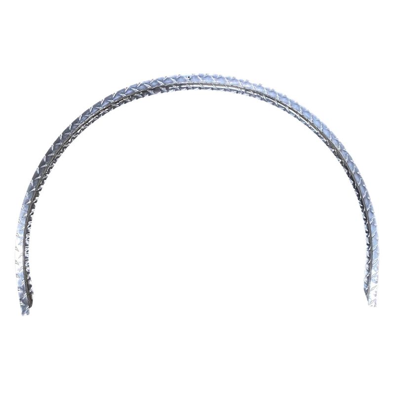Diamond Plate Aluminum | Single Fender Flare | 36&quot;L x 1&quot;W x 26&quot; H | .056&quot; Thick