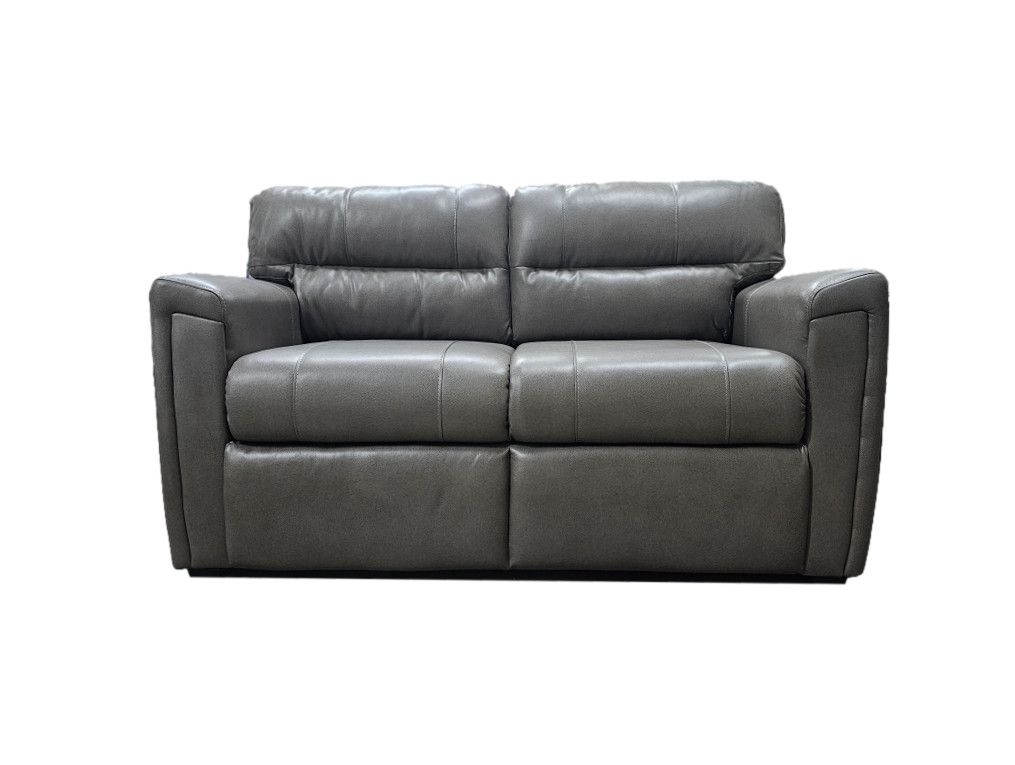 Thomas Payne 60&quot; Tri-Fold Couch Flynn Hopsack Silver