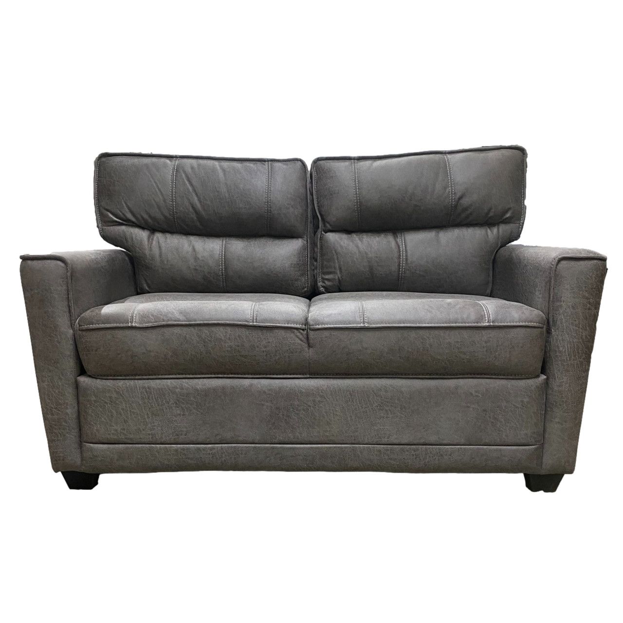 Thomas Payne 59&quot; Tri-Fold Couch Canoga Iron Silver