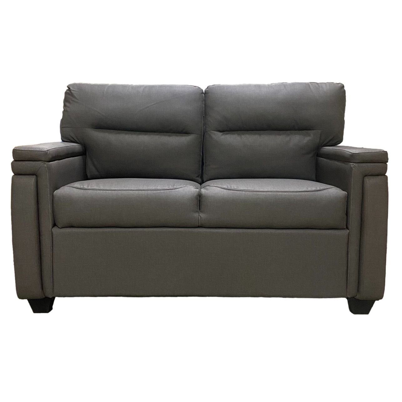 Thomas Payne 60&quot; Tri-Fold Couch First Place Rock Silver
