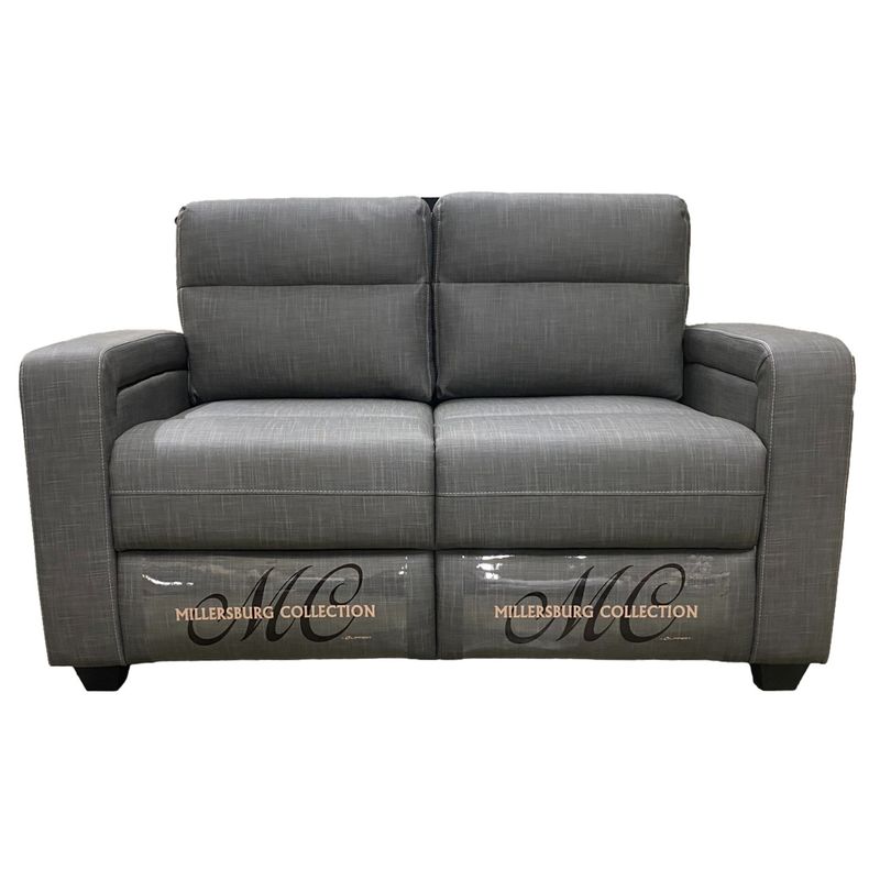 Millerburg Collection 59&quot; Tri-Fold Couch Orono Vapor Silver