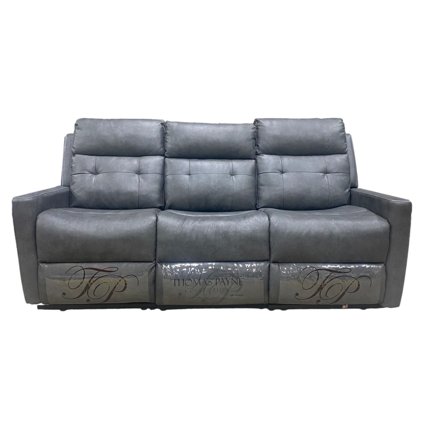 Thomas Payne 76&quot; Theatre Seating Recliner Couch Tovar Graphite