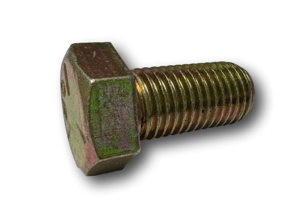 1&quot;-8 x 2&quot; Yellow Zinc Hex Cap Screws (2 Pack) (00787)