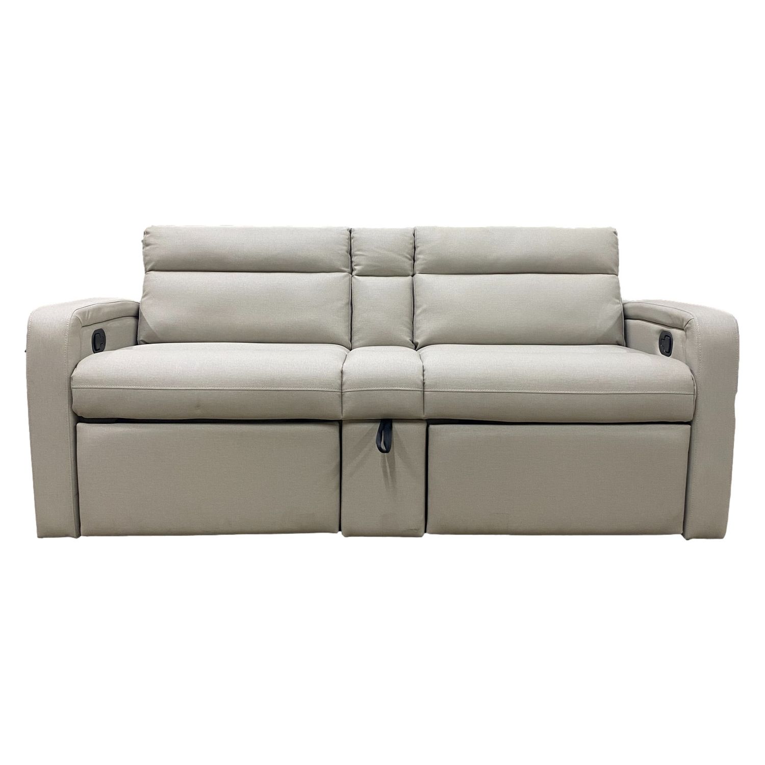 Thomas Payne 74&quot; Loveseat Recliner Jackknife Couch Cream