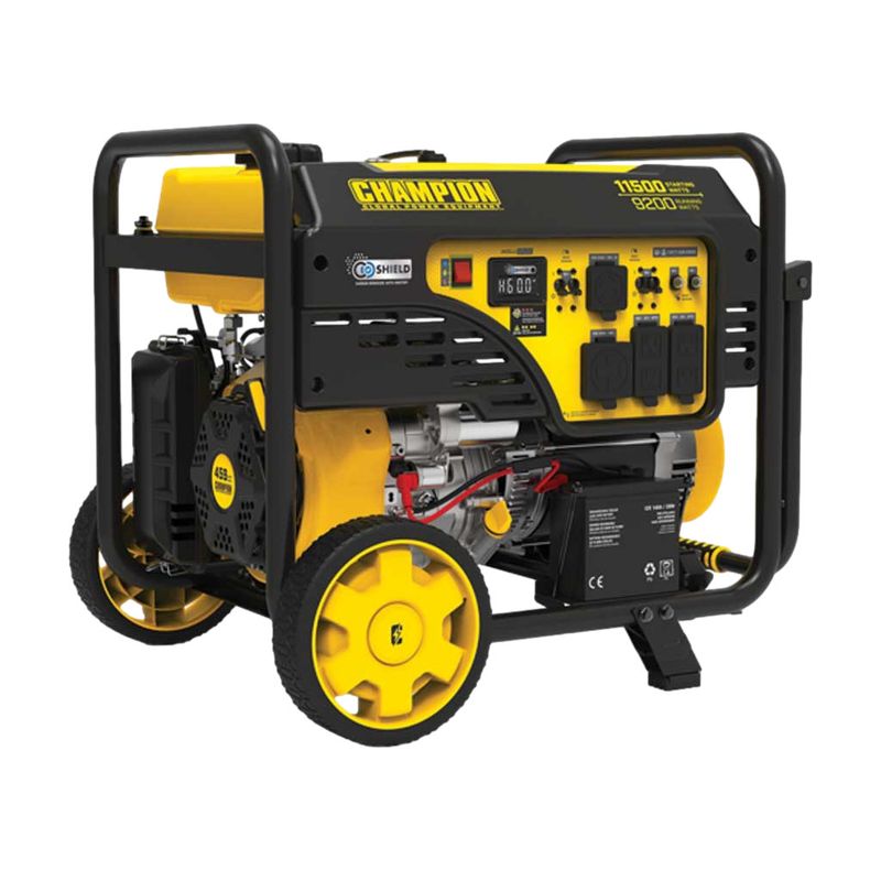 Champion Electric Start 9200-Watt Portable Home Backup Generator with CO Shield