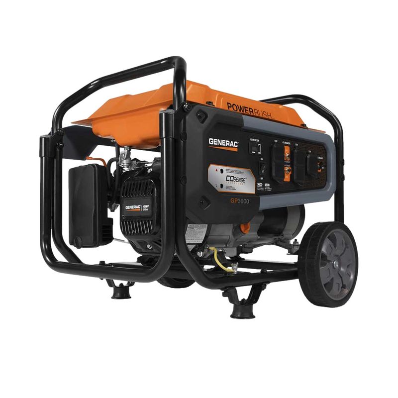 Generac GP3600 212cc Portable Generator with PowerRush Technology and COsense