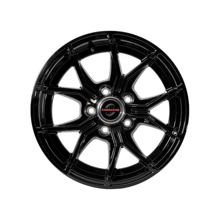 15&quot; x 6&quot; Full Paint Black Aluminum Trailer Wheel 5 - 4.5