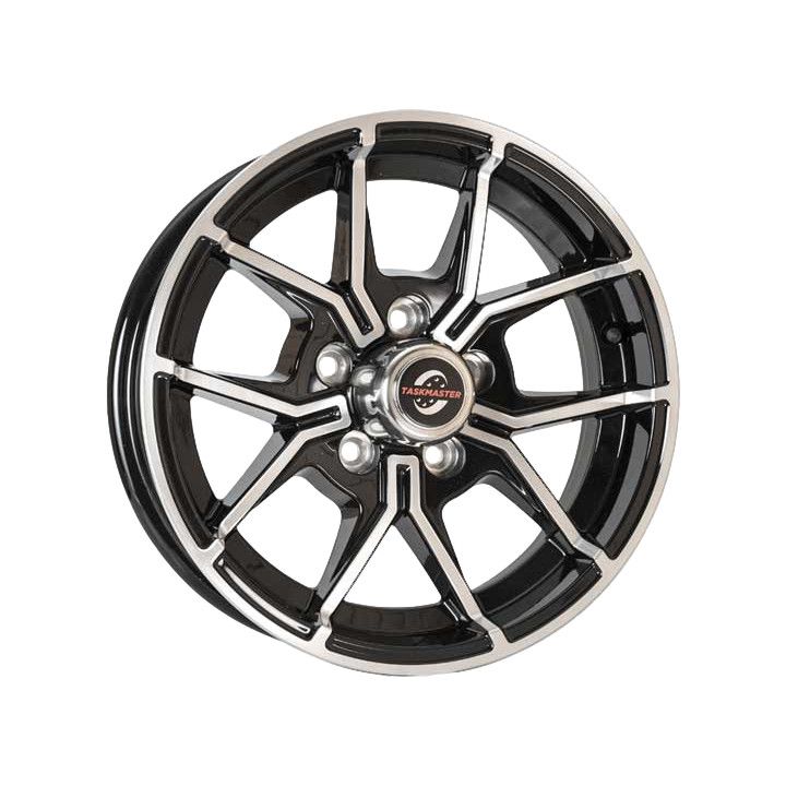 15&quot; x 5 &quot; Black Machined Face Aluminum Trailer Wheel 5 - 4.5