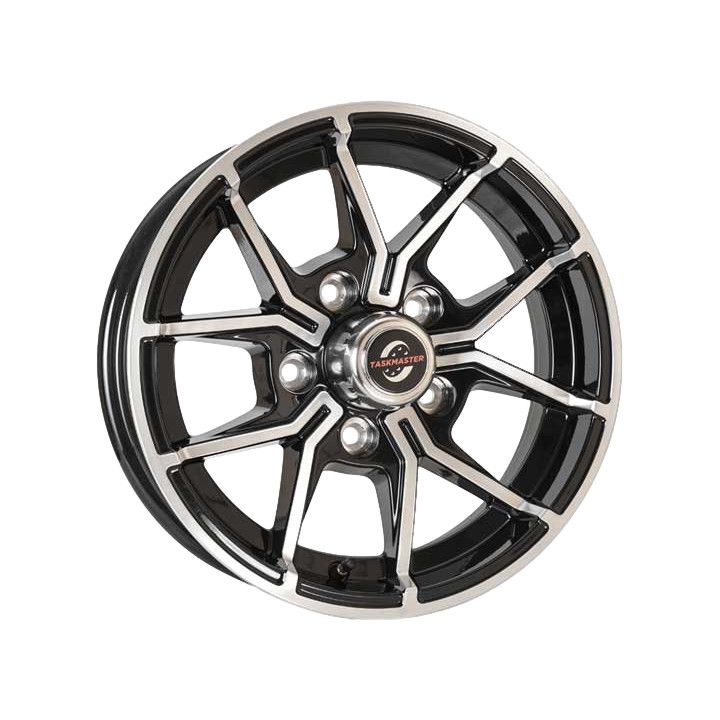 15&quot; x 5&quot; Black Machined Face Aluminum Trailer Wheel 5 - 5