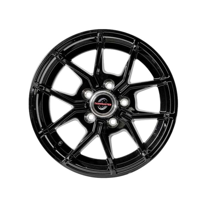 15&quot; x 5&quot; Full Paint Black Aluminum Trailer Wheel 5 - 4.5