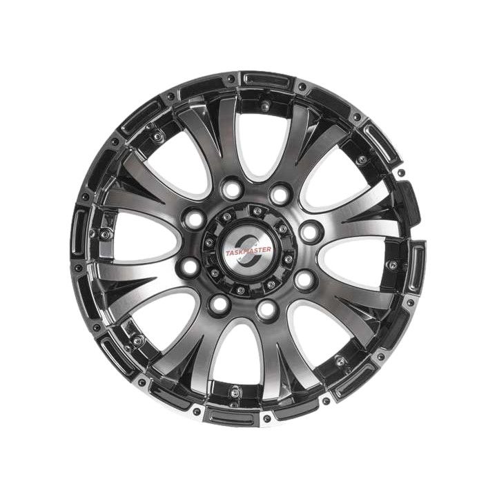 16&quot; x 6&quot; Black Machine Aluminum Viking Trailer Wheel 8 - 6.5