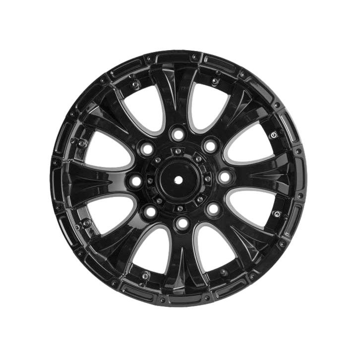 16&quot; x 6&quot; Black Aluminum Viking Trailer Wheel 8 - 6.5