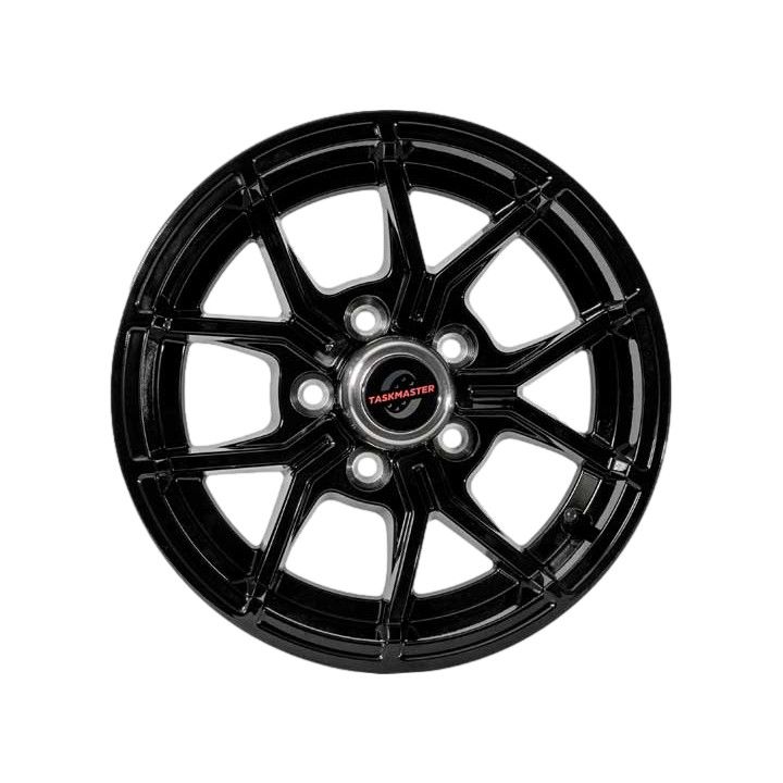 14&quot; x 5.5&quot; Full Paint Black Aluminum Trailer Wheel 5 - 4.5